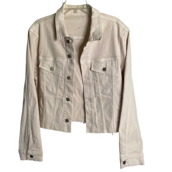 Rebel Wilson Raw Hem Cropped Jacket 1X - Picture 2 of 8